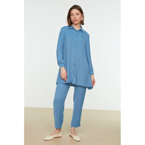 NWT Trendyol Two-Piece Set Blue Regular